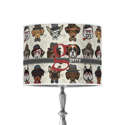 Hipster Dogs 8" Drum Lamp Shade - Poly-film (Personalized)