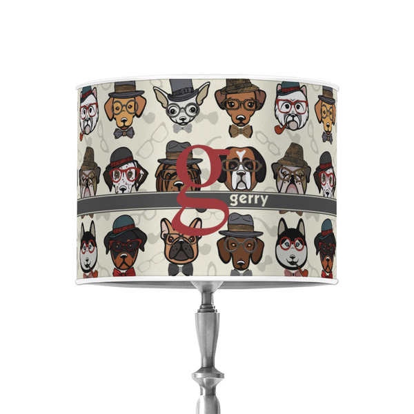 Custom Hipster Dogs 8" Drum Lamp Shade - Poly-film (Personalized)