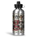 Hipster Dogs Water Bottles - 20 oz - Aluminum (Personalized)
