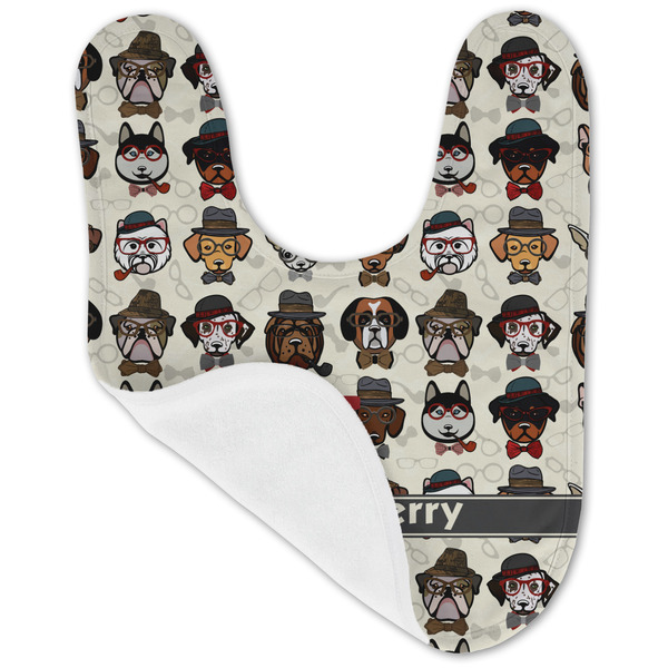 Hipster Dogs Baby Bib - AFT folded