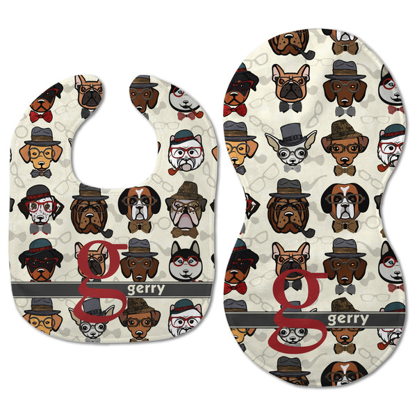 Hipster Dogs Baby Bib & Burp Set - Approval (new bib & burp)