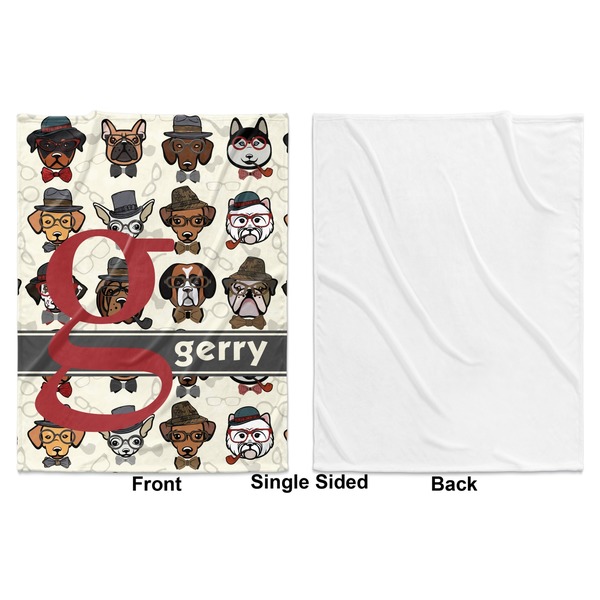 Hipster Dogs Baby Blanket (Single Side - Printed Front, White Back)
