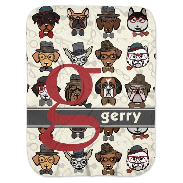 Custom Hipster Dogs Baby Swaddling Blanket (Personalized)