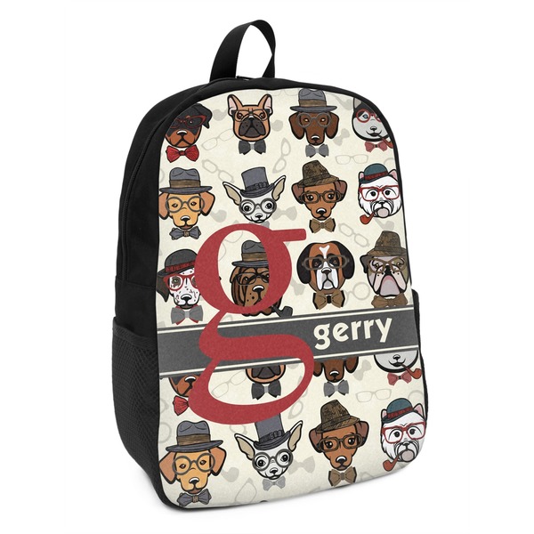 Custom Hipster Dogs Kids Backpack (Personalized)