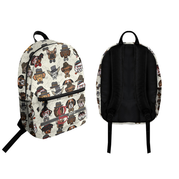 Hipster Dogs Backpack front and back - Apvl