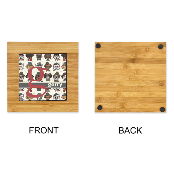Hipster Dogs Bamboo Trivet with 6" Tile - APPROVAL