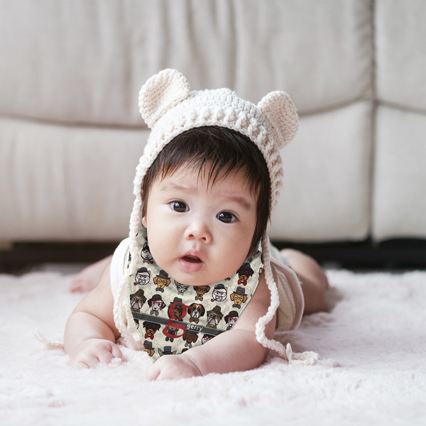 Hipster Dogs Bandana Bib - (Lifestyle 2 girl)