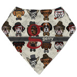 Hipster Dogs Bandana Bib (Personalized)