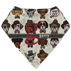 Hipster Dogs Bandana Bib (Personalized)