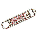 Hipster Dogs Bar Bottle Opener w/ Name and Initial