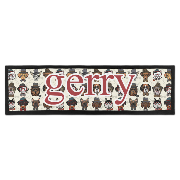 Custom Hipster Dogs Bar Mat (Personalized)