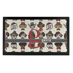 Hipster Dogs Bar Mat - Small (Personalized)