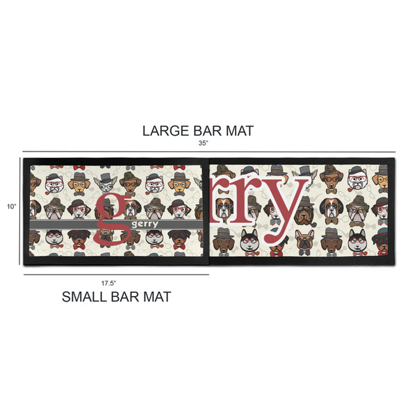 Hipster Dogs Bar Mats - Sizing Chart