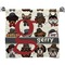Hipster Dogs Bath Towel (Personalized)