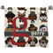 Hipster Dogs Bath Towel (Personalized)