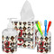 Hipster Dogs Bathroom Accessories Set (Personalized)