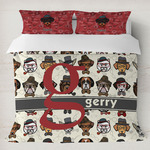 Hipster Dogs Duvet Cover Set - King (Personalized)