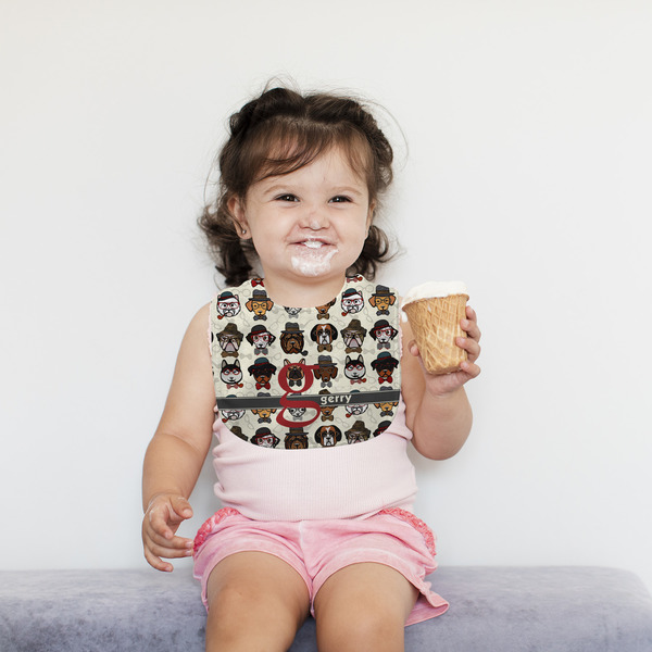 Hipster Dogs Bib Lifestyle Girl