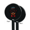 Hipster Dogs Black Plastic 5.5" Stir Stick - Single Sided - Round - Front & Back