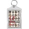 Hipster Dogs Bling Keychain (Personalized)