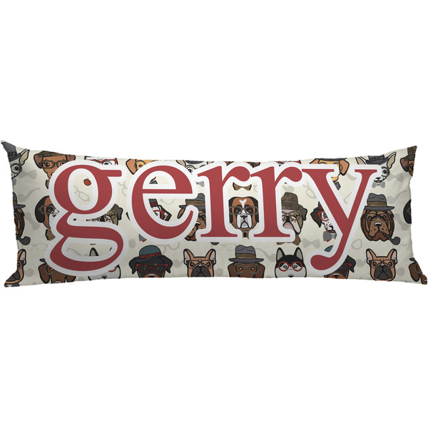 Custom Hipster Dogs Body Pillow Case (Personalized)