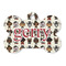 Hipster Dogs Bone Shaped Dog ID Tag (Personalized)