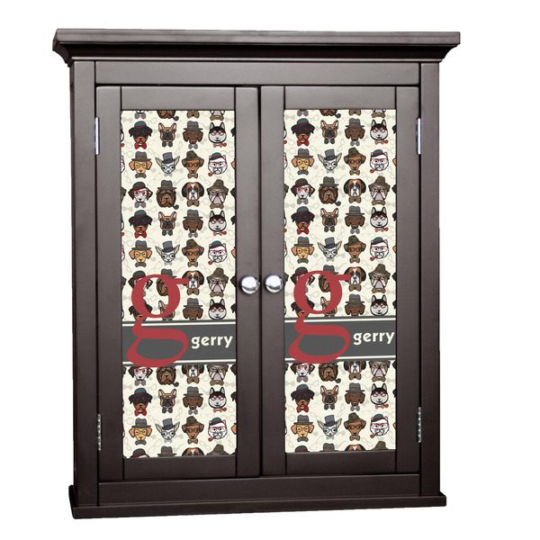 Custom Hipster Dogs Cabinet Decal - Large (Personalized)