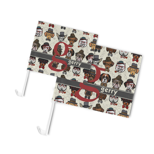 Hipster Dogs Car Flags - PARENT MAIN (both sizes)