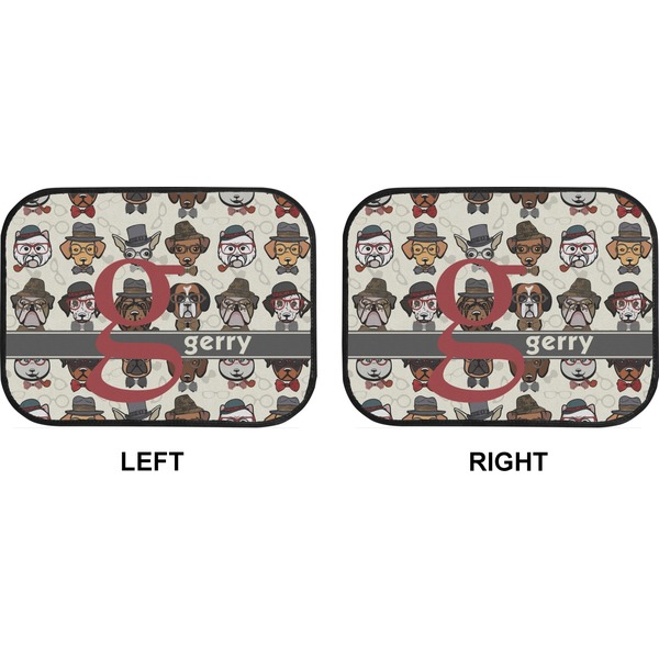 Hipster Dogs Car Floor Mats (Back Seat) (Approval)
