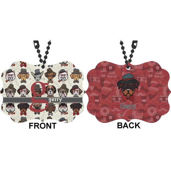 Hipster Dogs Car Ornament (Approval)