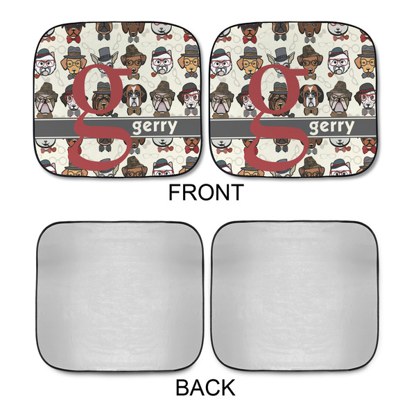 Hipster Dogs Car Sun Shades - APPROVAL