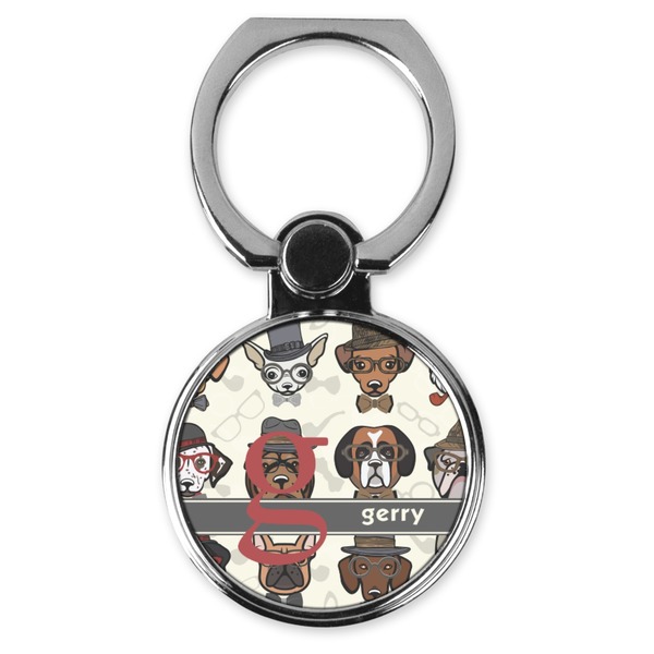 Custom Hipster Dogs Cell Phone Ring Stand & Holder (Personalized)
