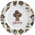 Hipster Dogs Ceramic Dinner Plates (Set of 4)