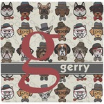 Hipster Dogs Ceramic Tile Hot Pad (Personalized)