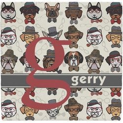 Hipster Dogs Ceramic Tile Hot Pad (Personalized)