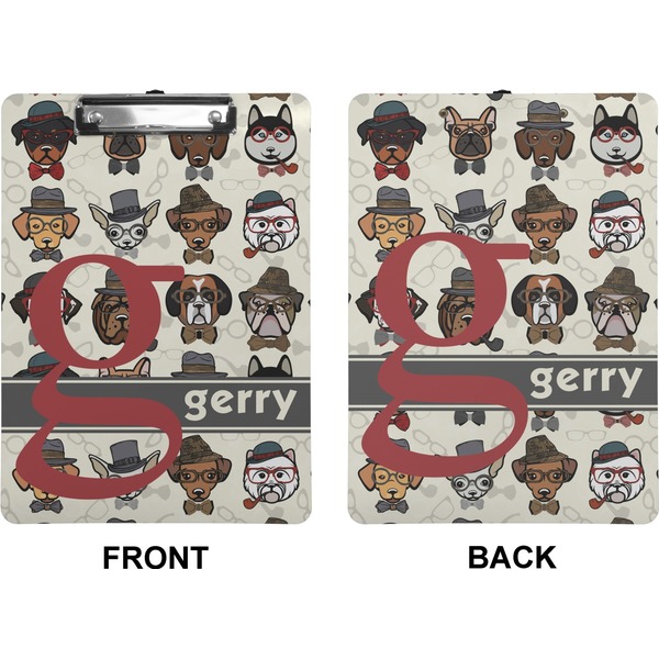 Hipster Dogs Clipboard (Letter) (Front + Back)