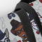Hipster Dogs Closeup of Tote w/Black Handles