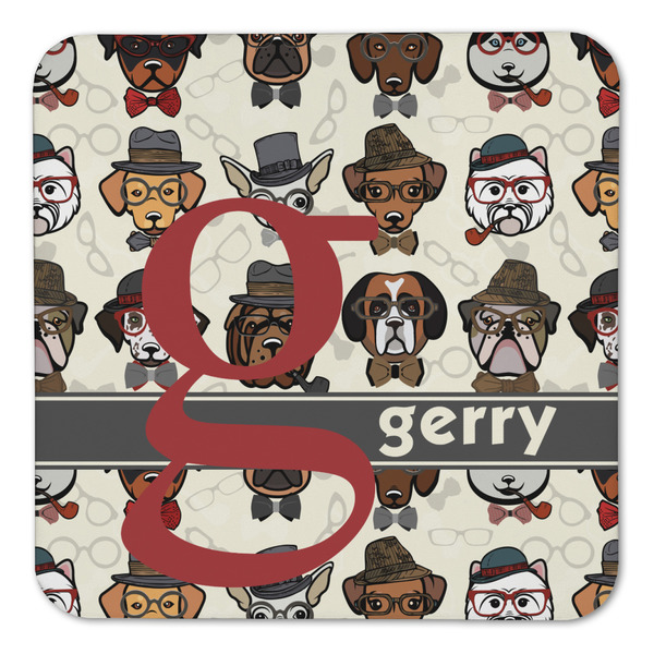 Hipster Dogs Coaster Set - FRONT (one)