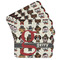 Hipster Dogs Cork Coaster - Set of 4 w/ Name and Initial