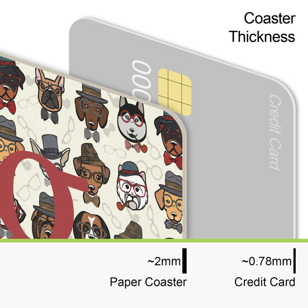 Hipster Dogs Coaster Thickness