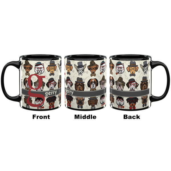 Hipster Dogs Coffee Mug - 11 oz - Black APPROVAL