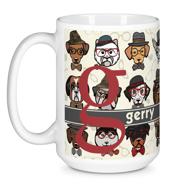 Hipster Dogs Coffee Mug - 15 oz - White