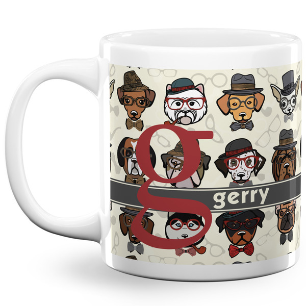 Hipster Dogs Coffee Mug - 20 oz - White