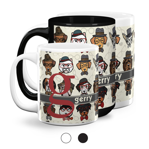 Hipster Dogs Coffee Mugs Main