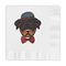 Hipster Dogs Embossed Decorative Napkin - Front View