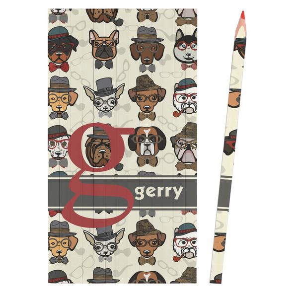 Hipster Dogs Colored Pencils - Front View