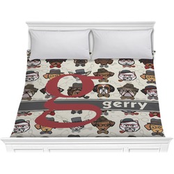 Hipster Dogs Comforter - King (Personalized)