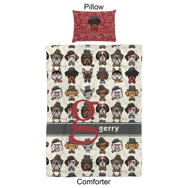 Hipster Dogs Comforter Set - Twin XL - Approval