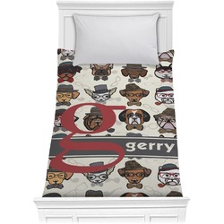 Hipster Dogs Comforter - Twin (Personalized)