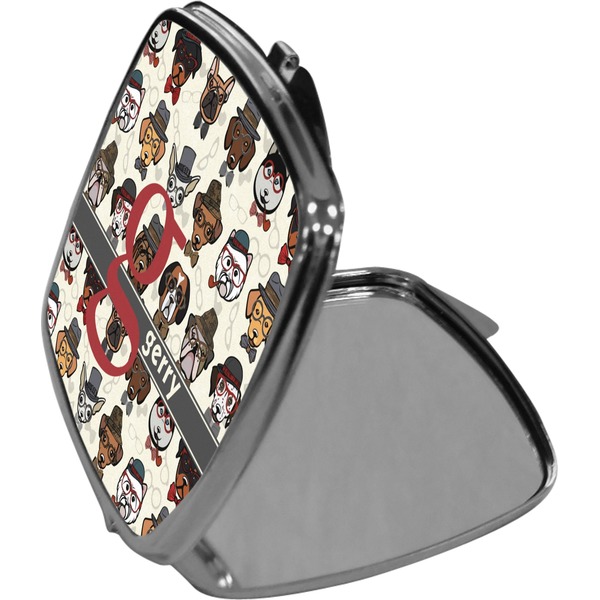 Hipster Dogs Compact Mirror (Side View)